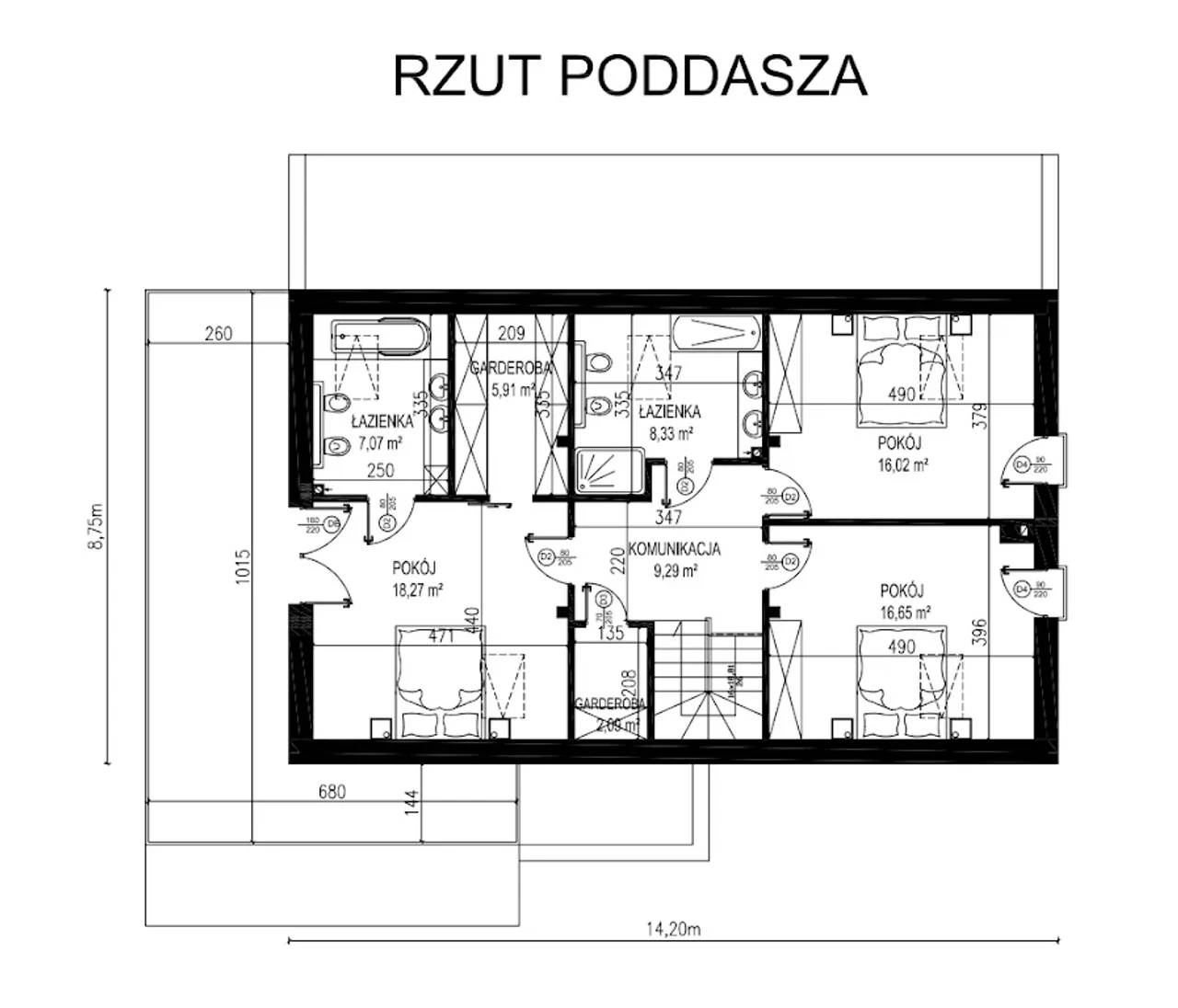 Planujdom 124 Rzut 2