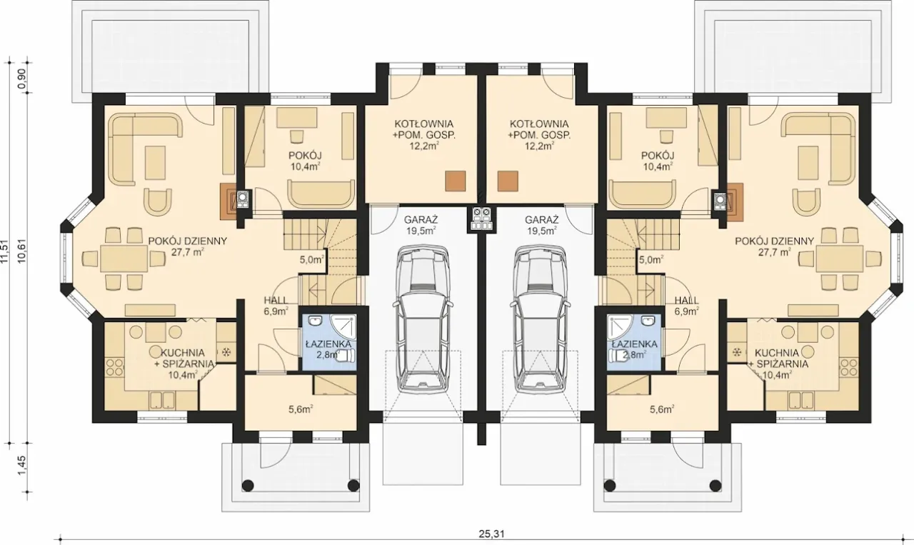 APS 216 DWULOKALOWY ECO Rzut 1