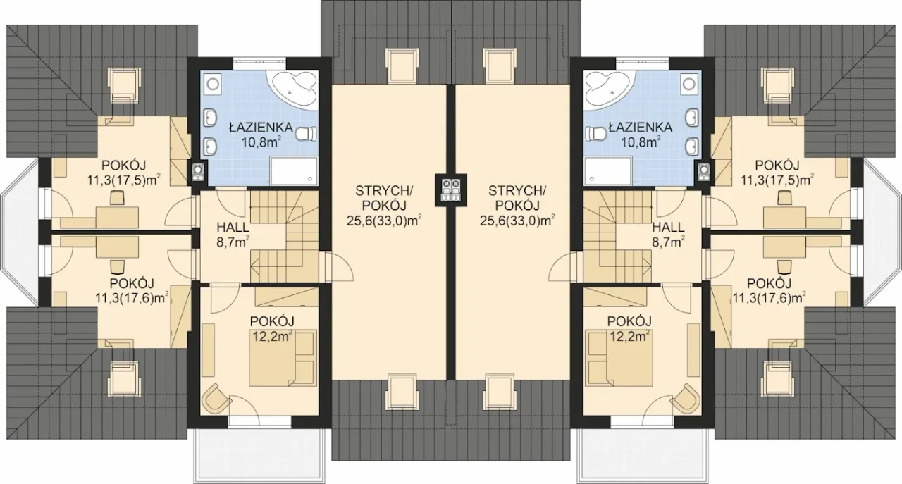 APS 216 DWULOKALOWY ECO Rzut 2