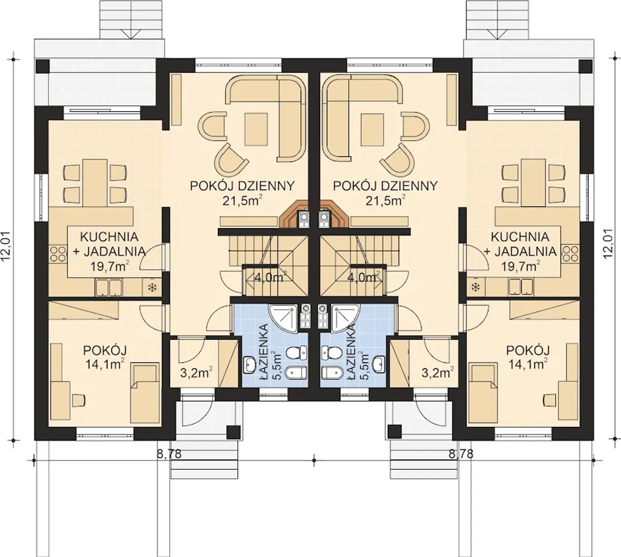 APS 049 DWULOKALOWY Rzut 2