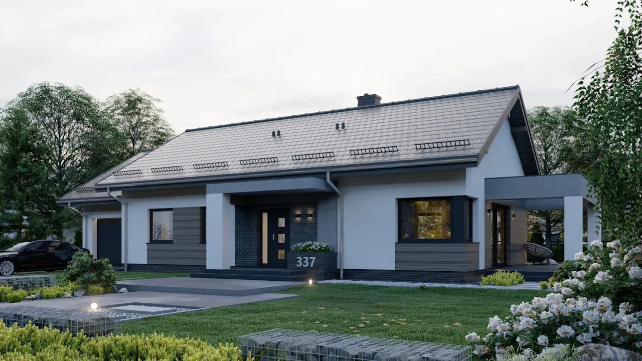 Projekt domu APS 337 ECO 115.7 m² | Planz.pl