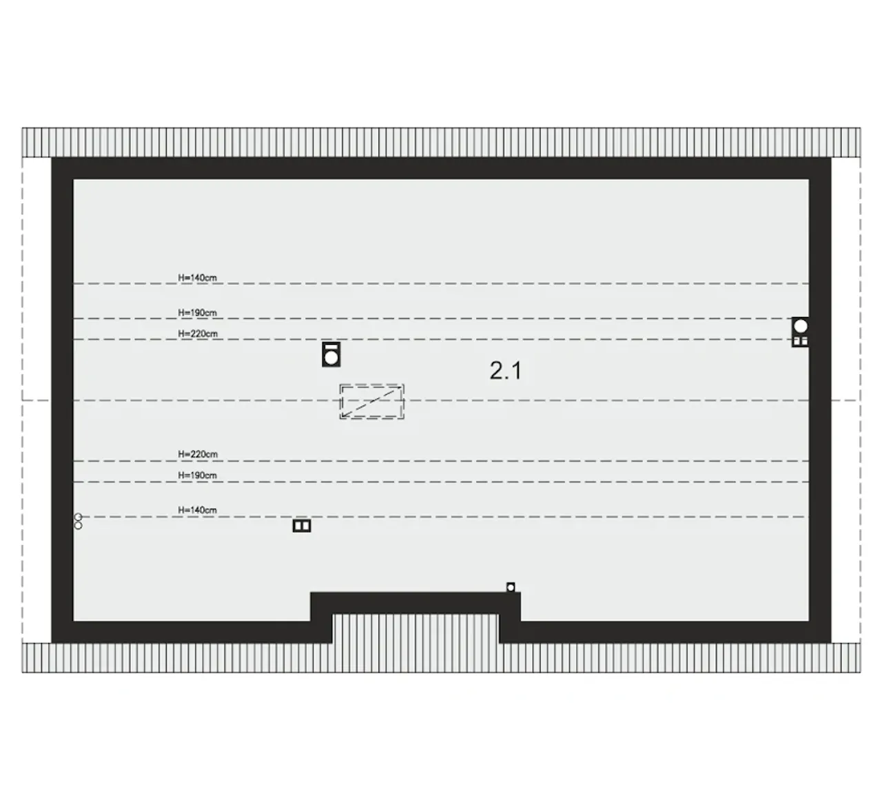Tracja 6 strop monolityczny Rzut 2