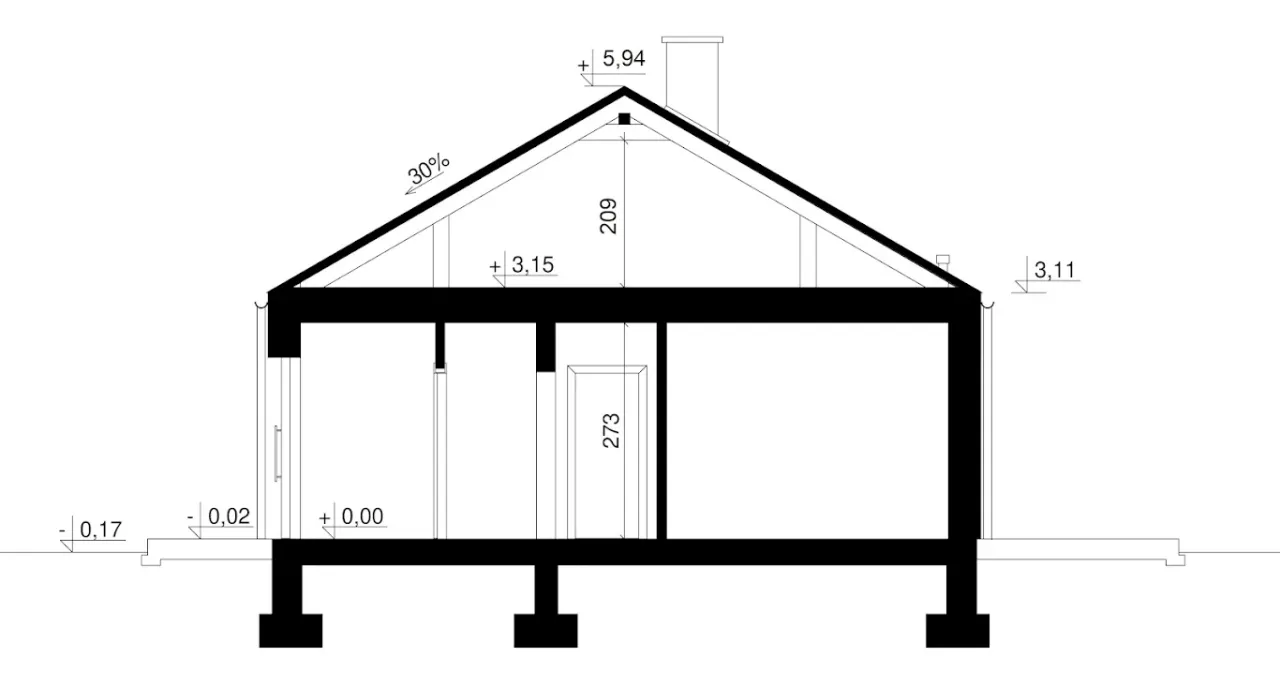 Nasz parterowy 110 Rzut 3
