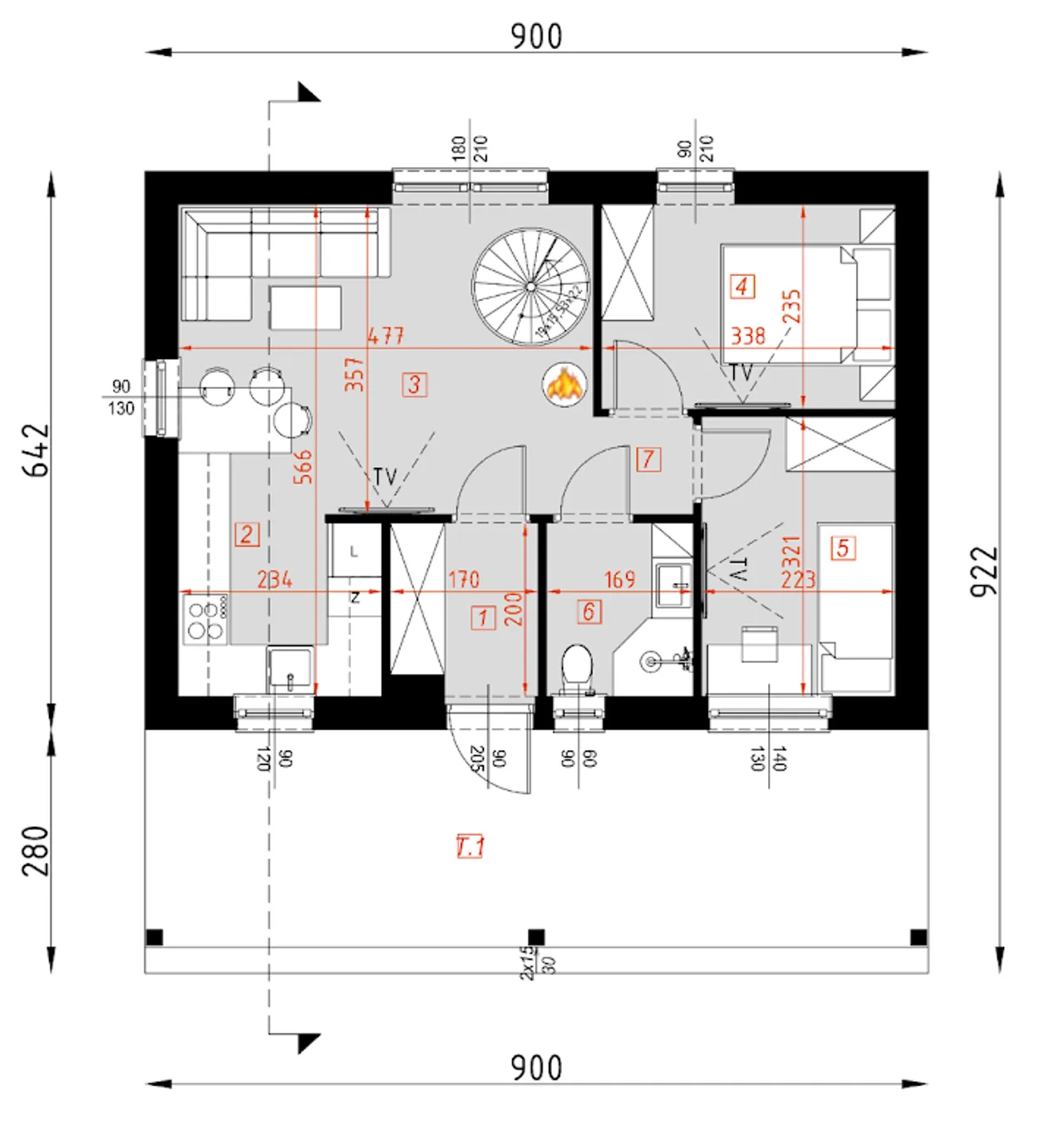 D439A - WT2021 wersja drewniana Rzut 1