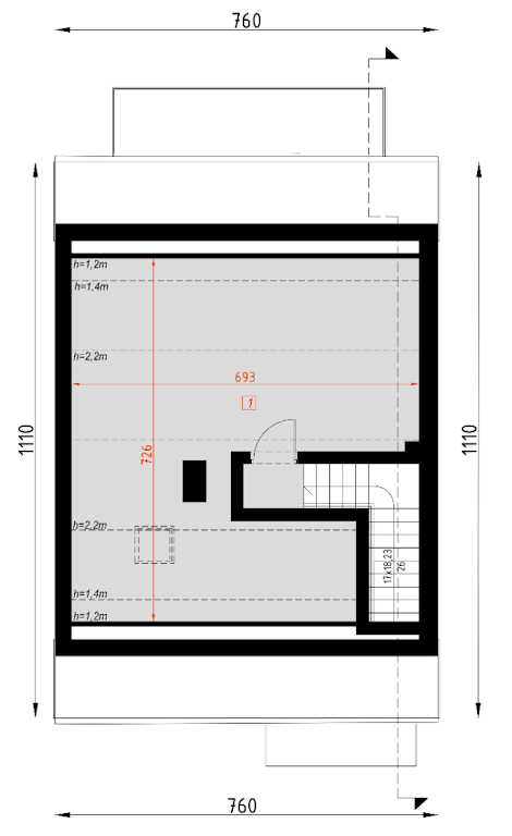 D424 - Segment dwulokalowy WT2021
