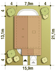 Greta III z garażem 1-st. A