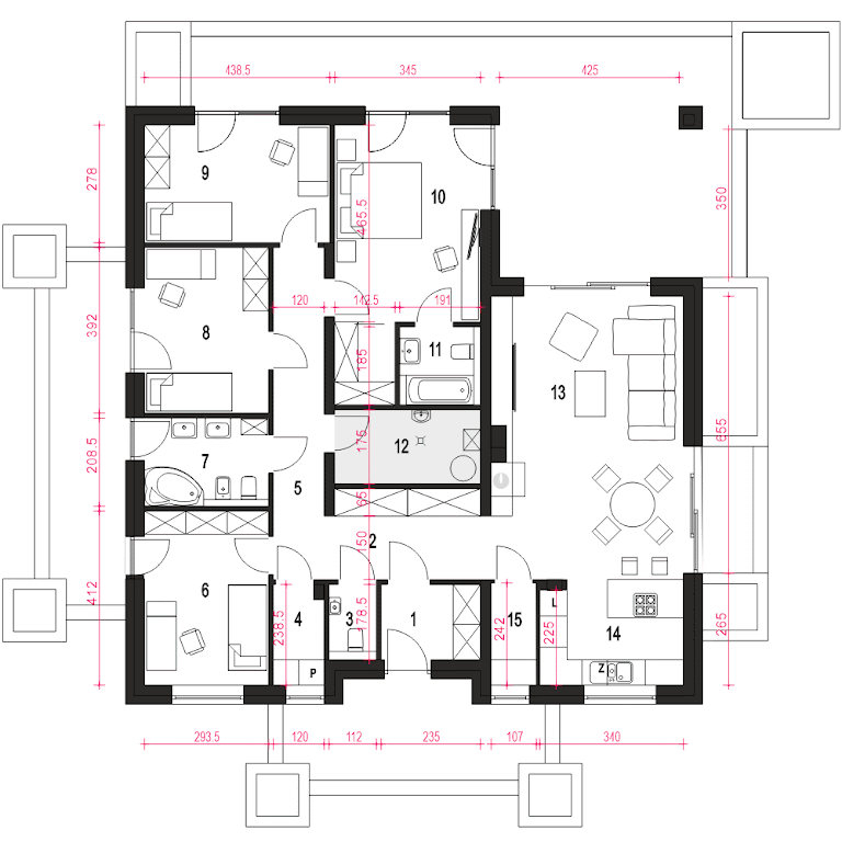 Gotowy Projekt Klara II Bez Garażu B 126.9 M² | Planz.pl