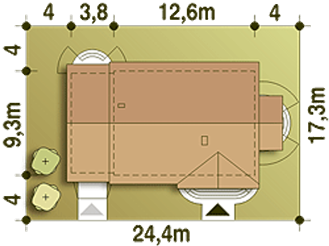 Dino II z garażem 1-st. A