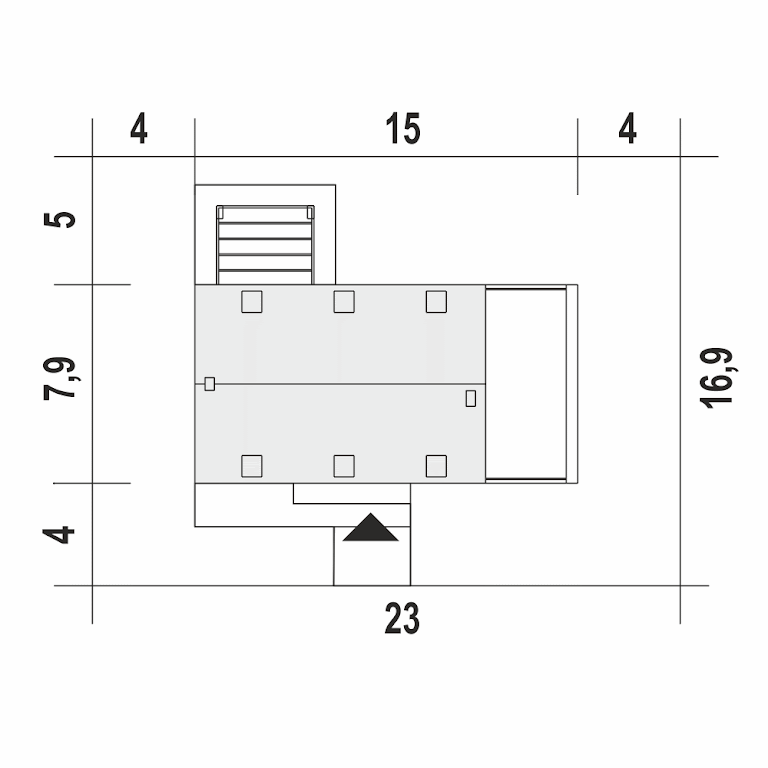 Eco 5 z garażem 1-st. A