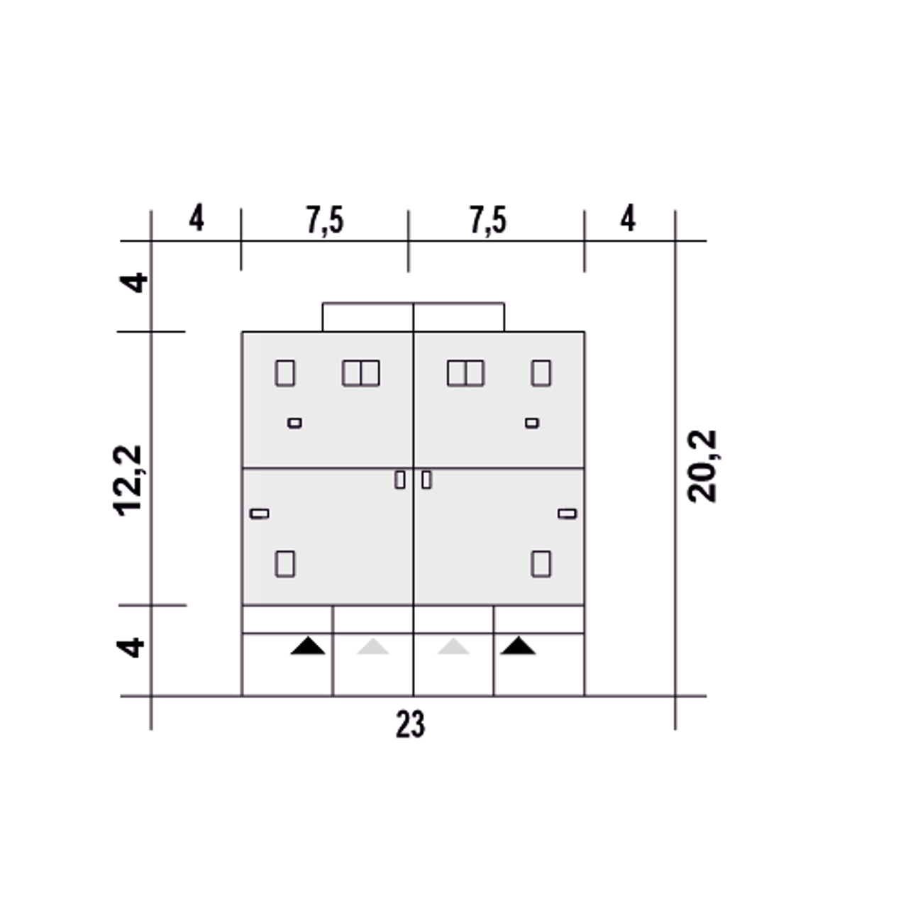 Głuszec III Mode z garażem 1-st. A-ZBL! Rzut 3