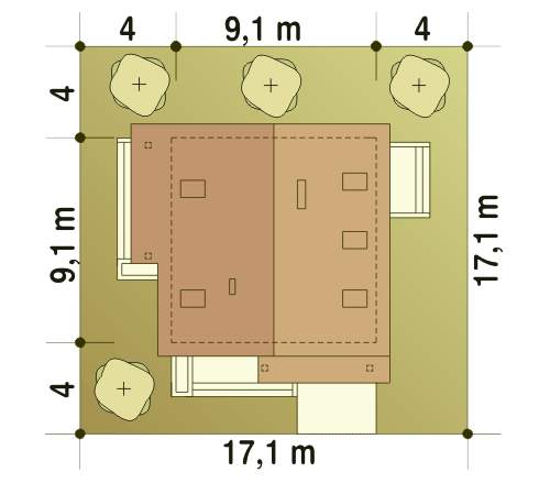 Turkawka II z garażem 1-st. A
