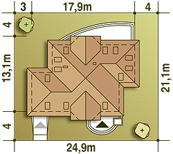 Dzierlatka IV z garażem 1-st. A1