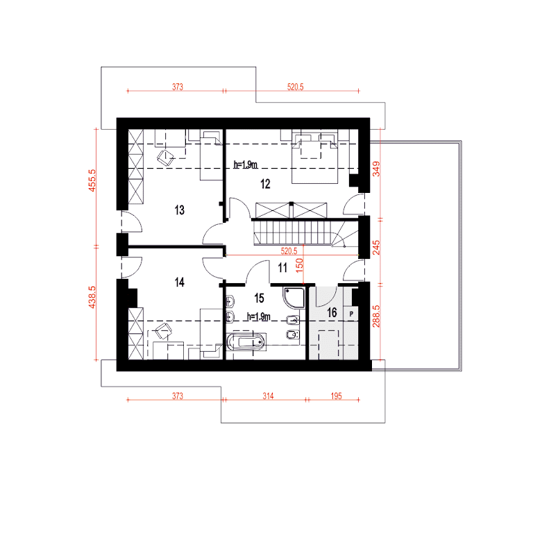 Strzyżyk z garażem 1-st. A