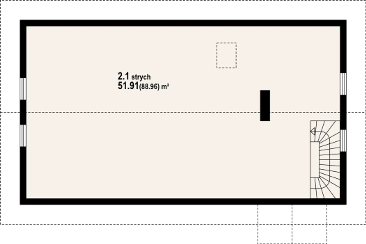 Budynek gospodarczy BG-2 Rzut 2