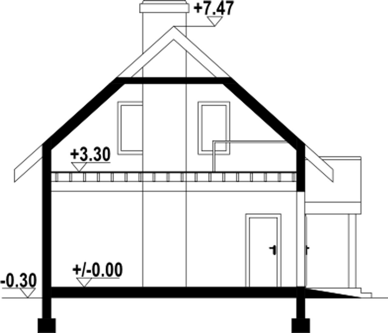 Budynek gospodarczy BG-2 Rzut 4