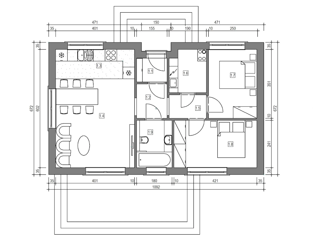 003 ES 57 - domek Miodowy 57