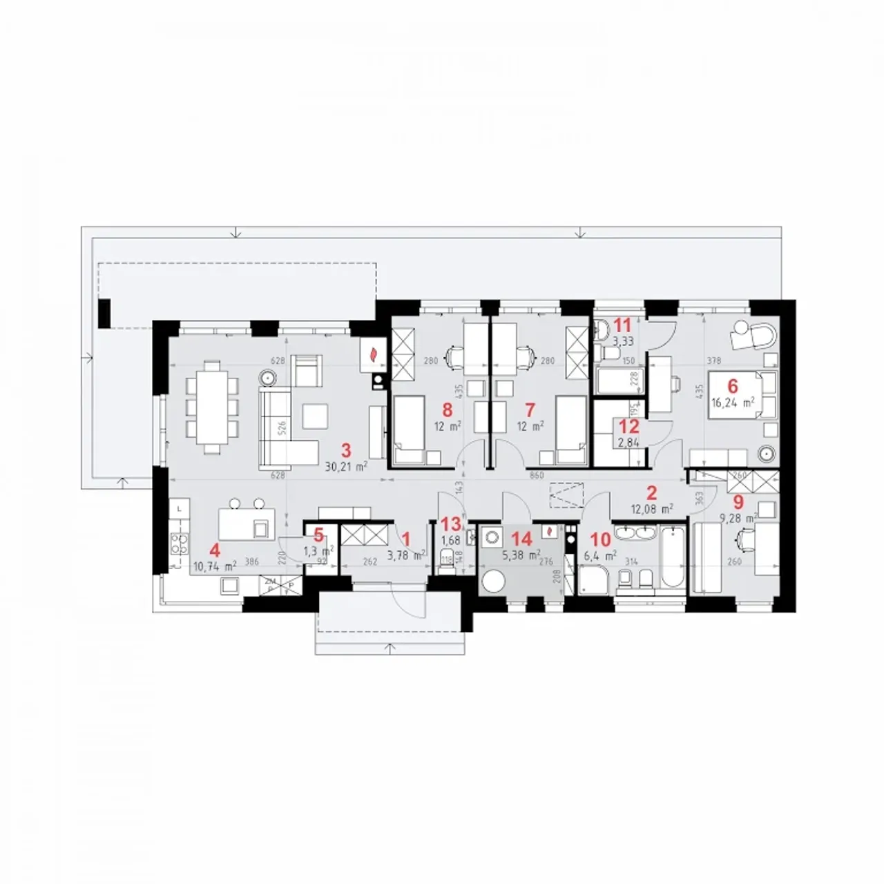 Domena 171 C4 Rzut 1