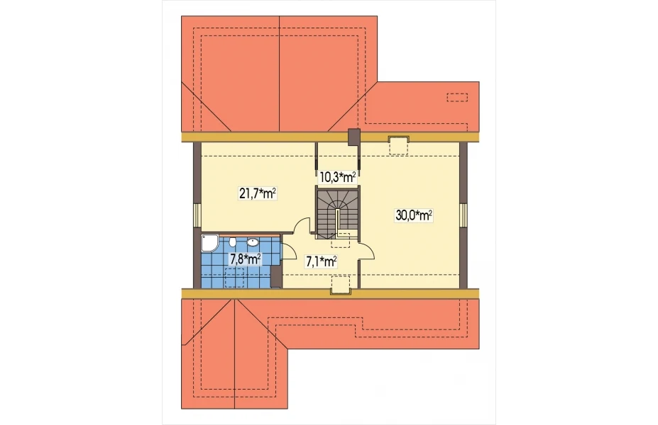 Gotowy Projekt Ambrozja 2B Garaż 128.8 M² | Planz.pl