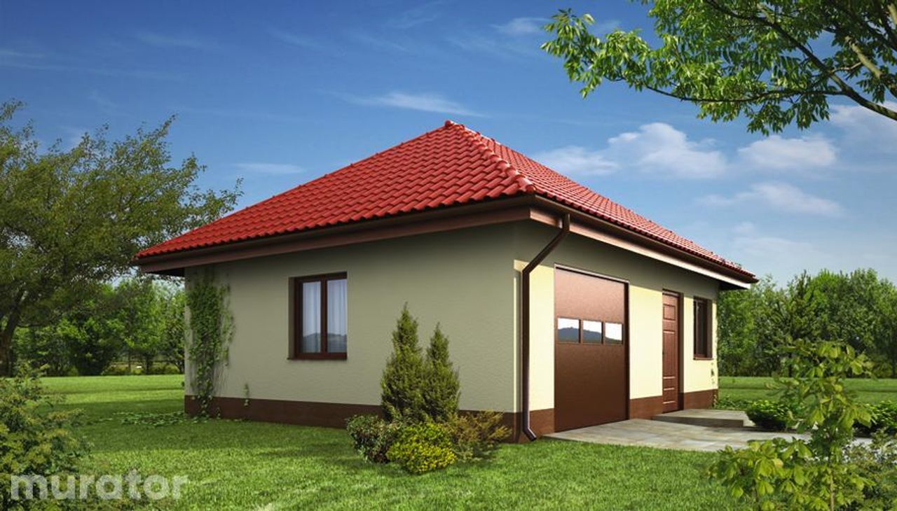 garaż z pomieszczeniem gospodarczym gc85 - GC85 Wizualizacja 2