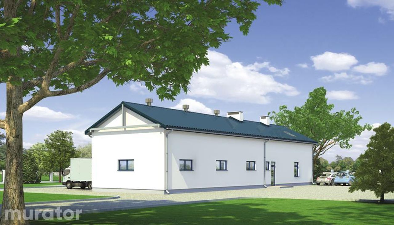 budynek garażowo-magazynowy z częścią pomocniczą i poddaszem gospodarczym gm05 - GM05 Wizualizacja 2