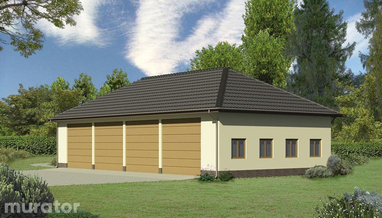 budynek garażowo-magazynowy gmc01b - GMC01b Wizualizacja 2