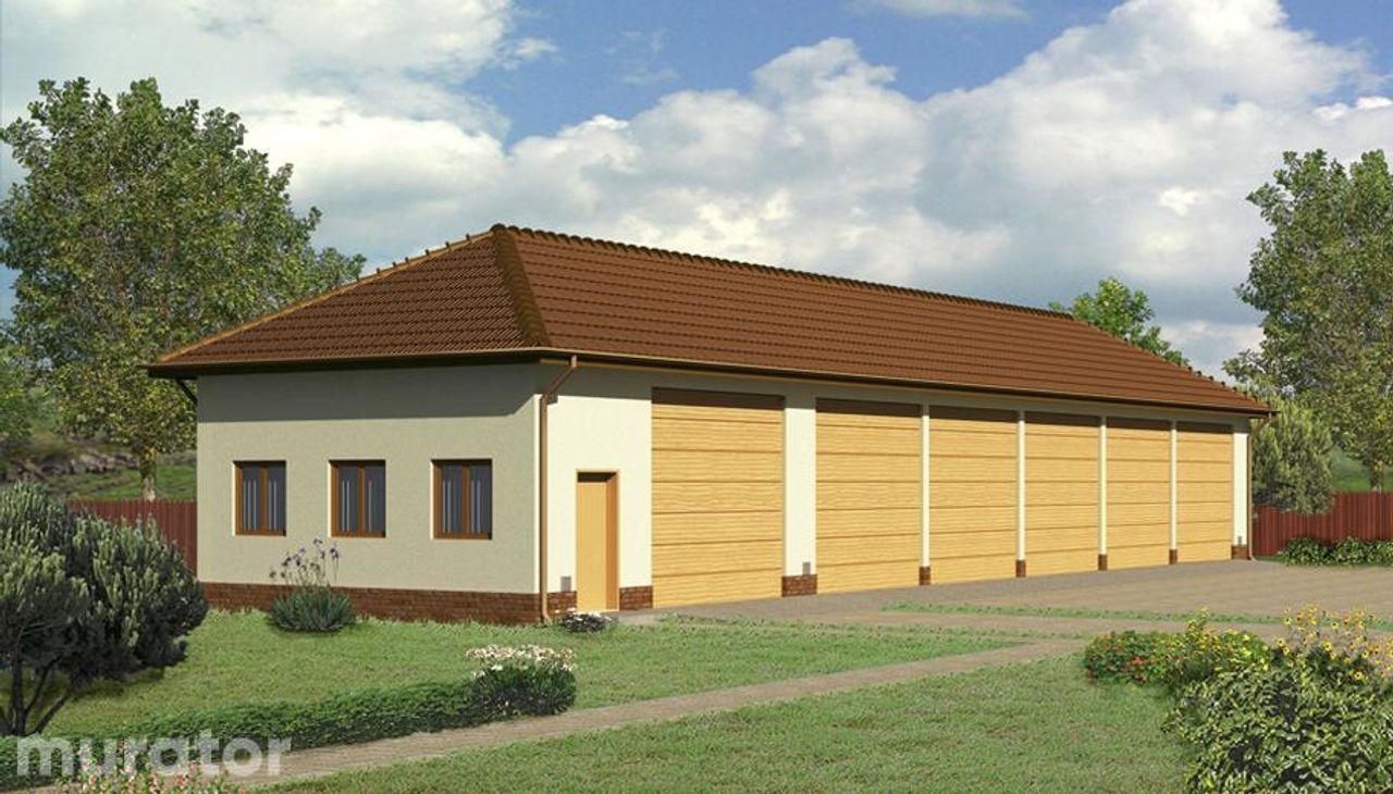 budynek garażowo-magazynowy gmc03b - GMC03b Wizualizacja 1