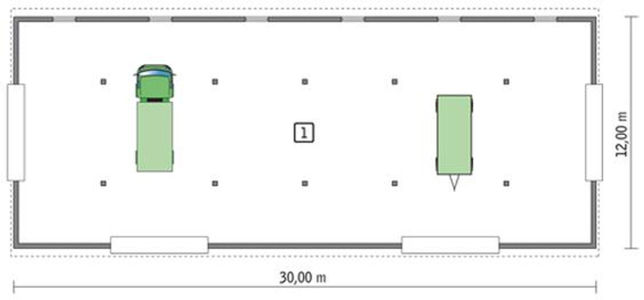budynek garażowo-magazynowy gmc04 - GMC04 Rzut 1