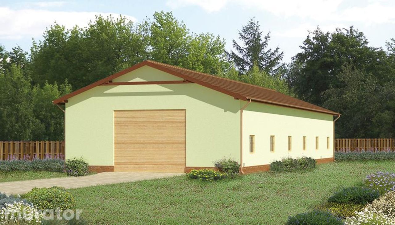 budynek garażowo-magazynowy gmc04d - GMC04d Wizualizacja 2