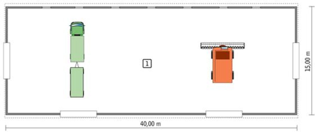 budynek garażowo-magazynowy gmc05 - GMC05 Rzut 1