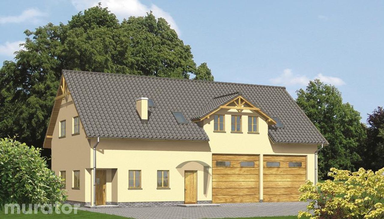 budynek garażowo-magazynowy z częścią mieszkalną gmc06a - GMC06a Wizualizacja 1