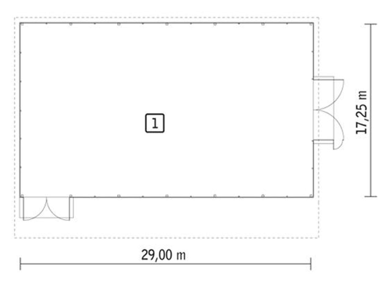 magazyn (w konstrukcji stalowej) pmc11st - PMC11St Rzut 1