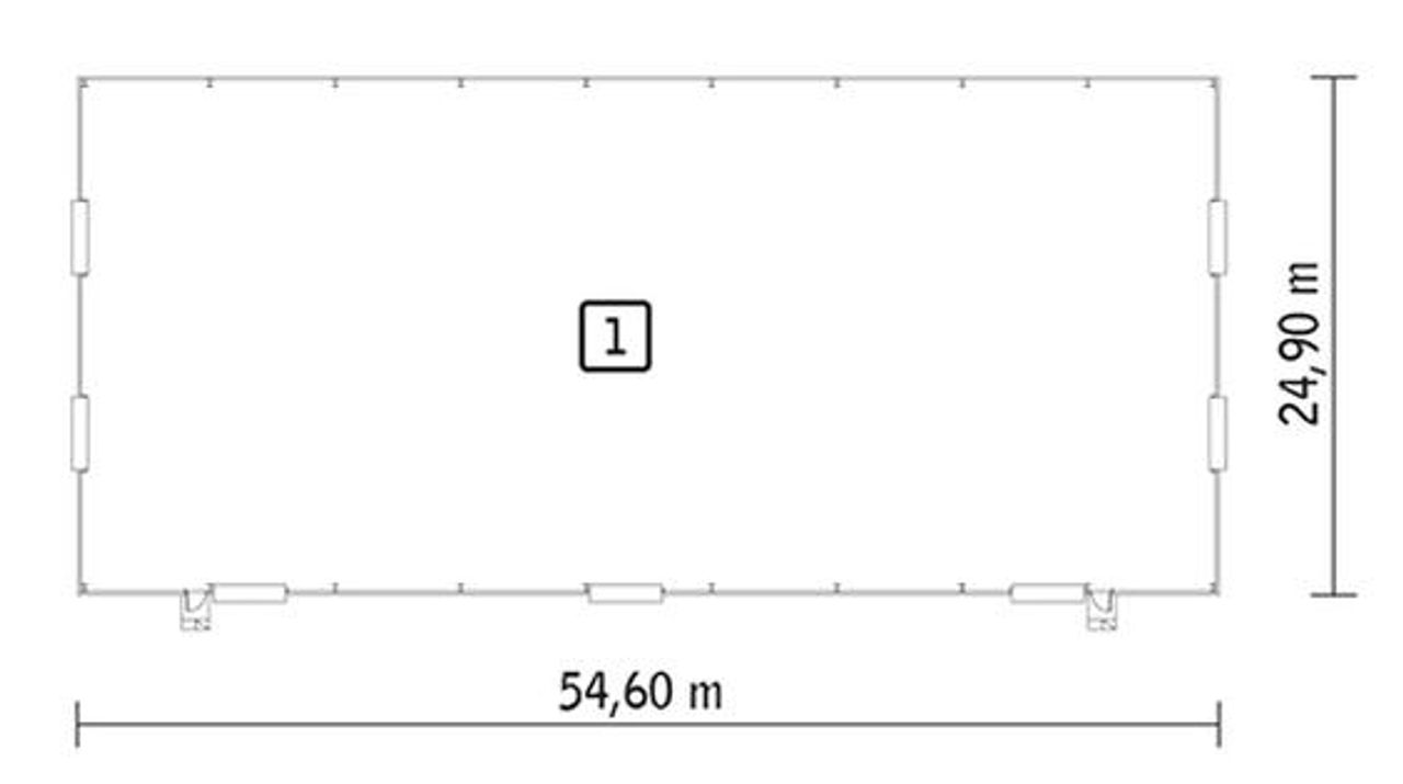 Magazyn (w konstrukcji stalowej) - PMC12aSt Rzut 1