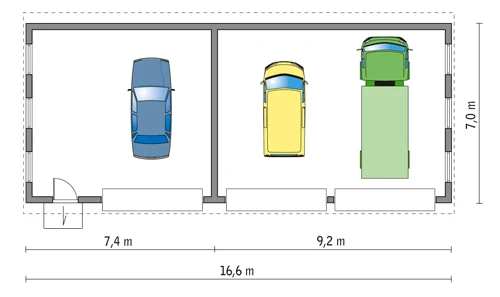 Budynek garażowo-magazynowy - GMC48a