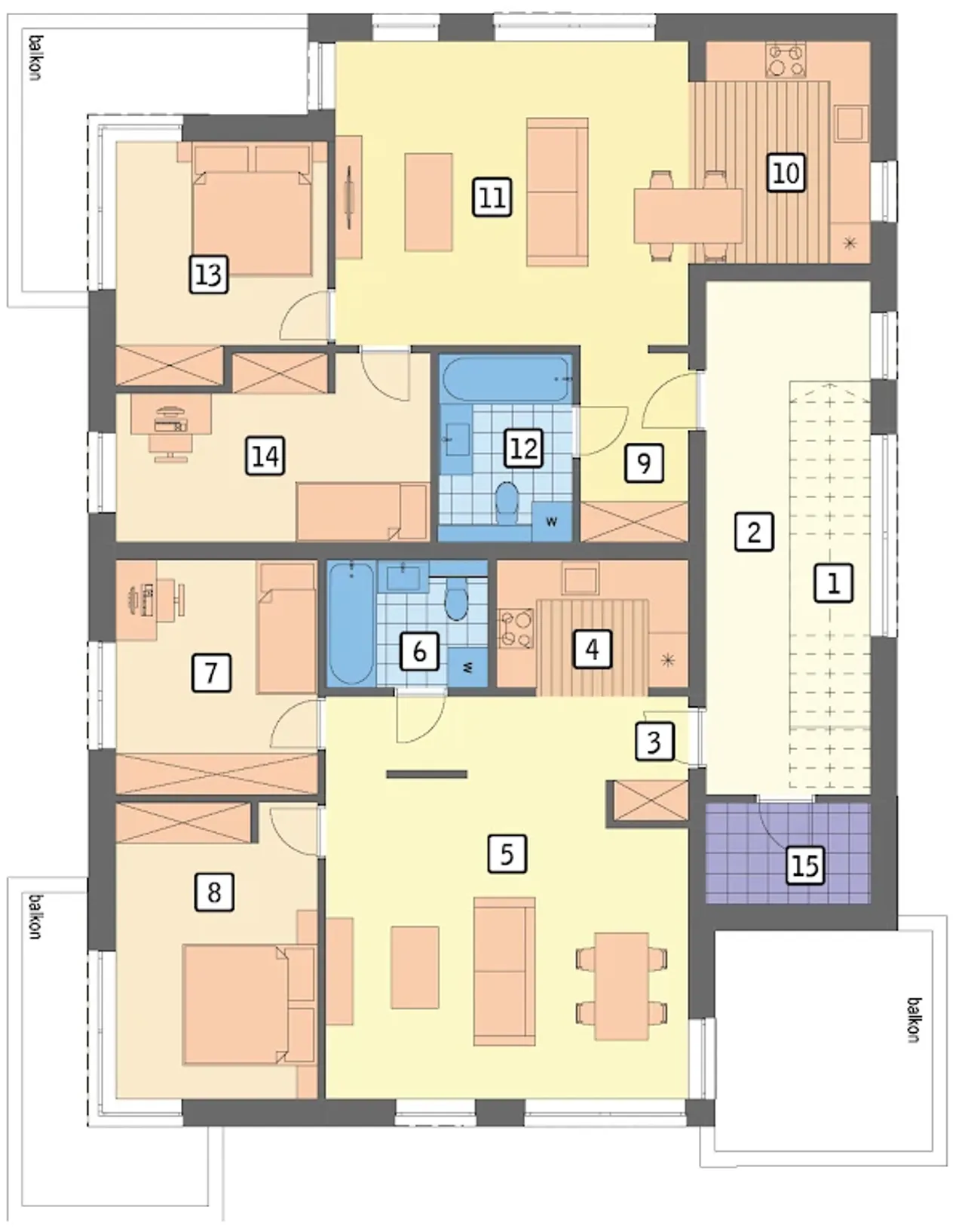 Budynek mieszkalny - alternatywy 6 - UC410 Budynek mieszkalny - alternatywy 6 - UC410 Rzut 3