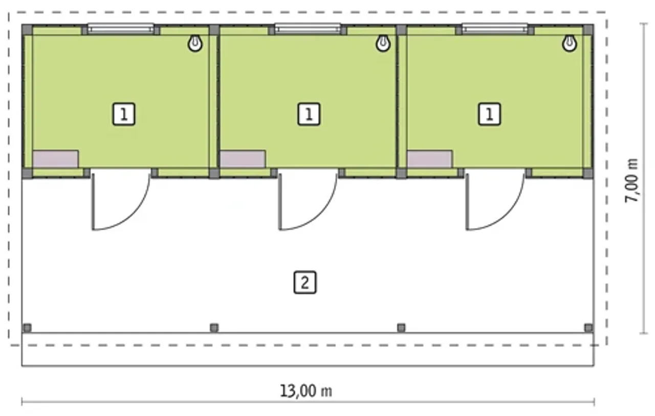 Stajnia dla 3 koni - SC01S