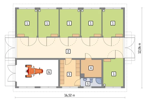 Stajnia dla 6 koni - S04