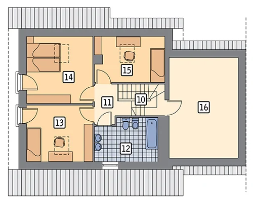 Dom na rozstaju - wariant III (bliźniak) - BCC214c