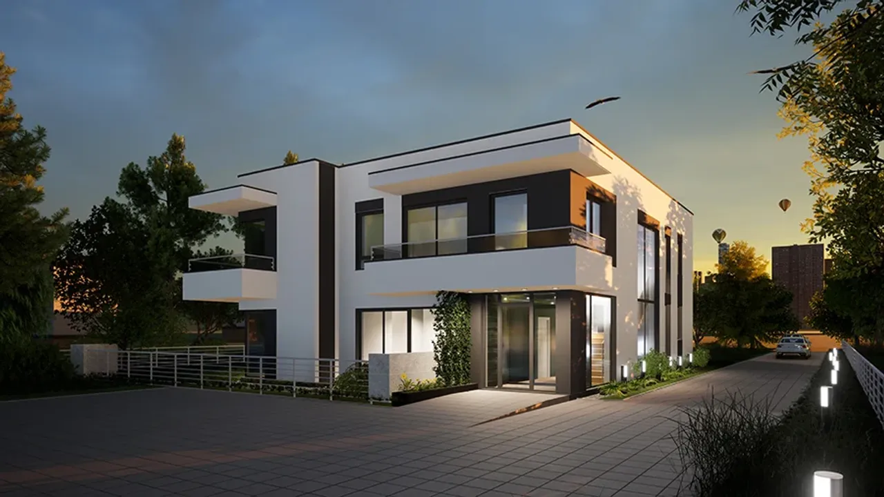 Budynek mieszkalny - alternatywy 4a - UC410a Budynek mieszkalny - alternatywy 4a - UC410a Wizualizacja 7