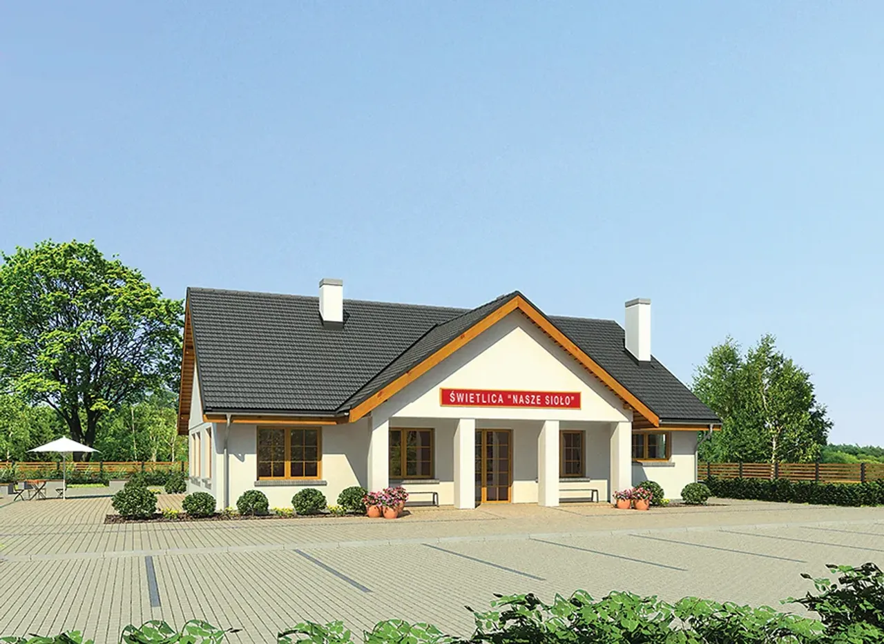 Budynek usługowy - U26c Budynek usługowy - U26c Wizualizacja 1