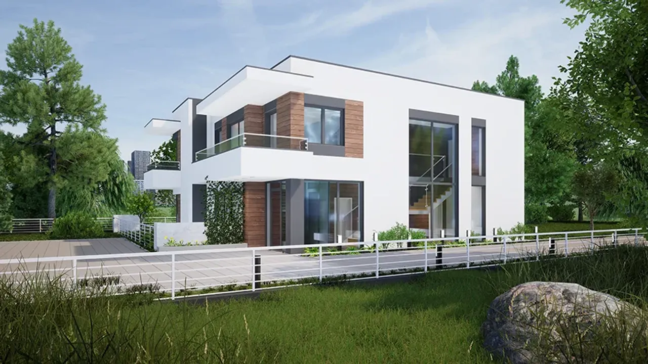 Budynek mieszkalny - alternatywy 4b - UC410b Budynek mieszkalny - alternatywy 4b - UC410b Wizualizacja 2