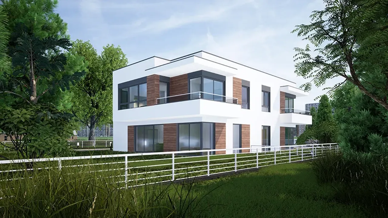 Budynek mieszkalny - alternatywy 4b - UC410b Budynek mieszkalny - alternatywy 4b - UC410b Wizualizacja 4