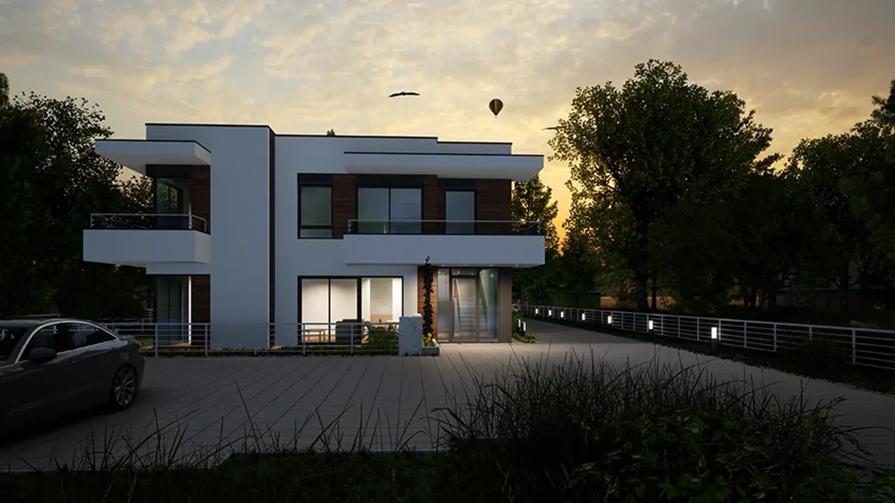 Budynek mieszkalny - alternatywy 4b - UC410b Budynek mieszkalny - alternatywy 4b - UC410b Wizualizacja 6