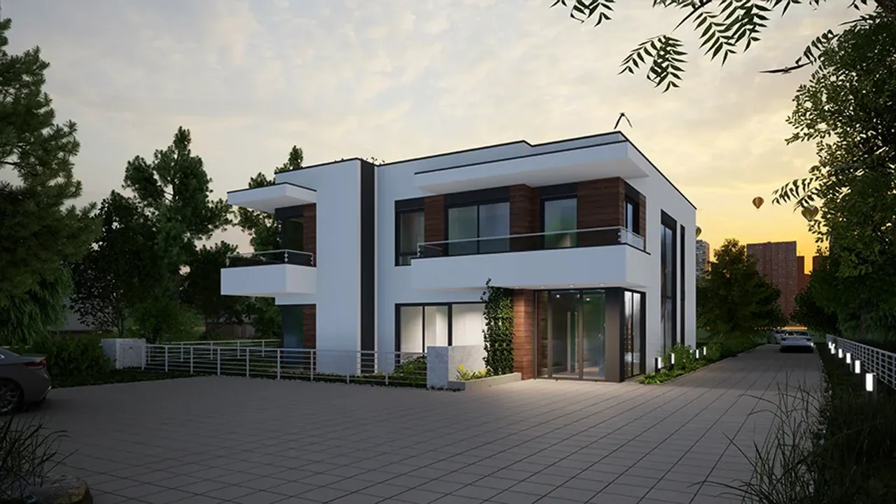 Budynek mieszkalny - alternatywy 4b - UC410b Budynek mieszkalny - alternatywy 4b - UC410b Wizualizacja 7