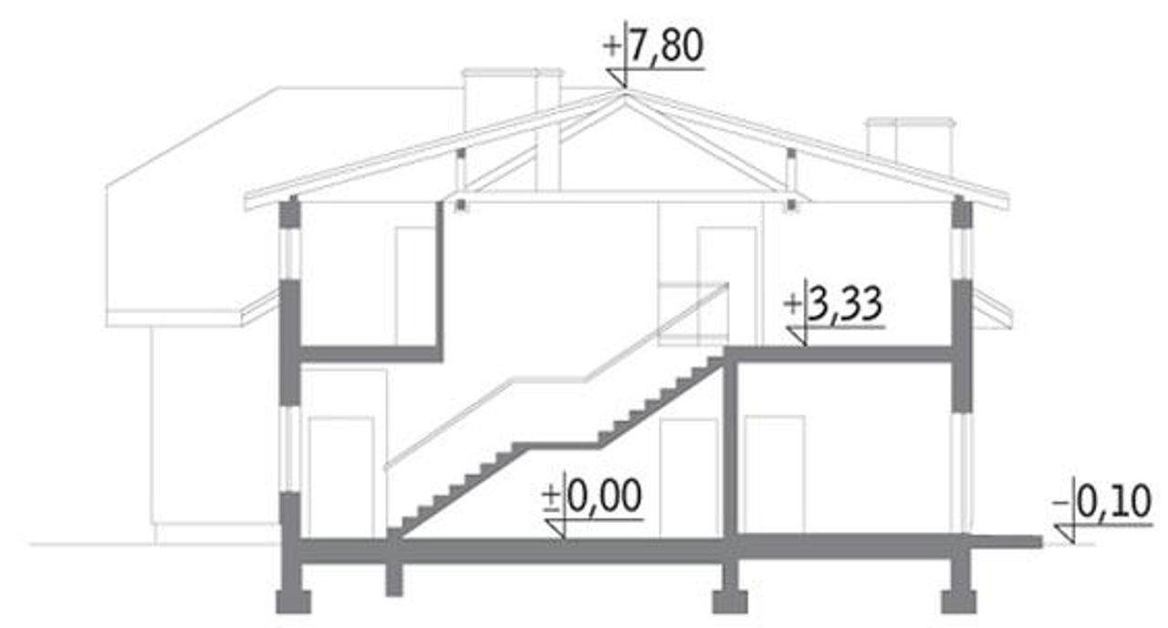 budynek usługowy uc12a - UC12a Rzut 3