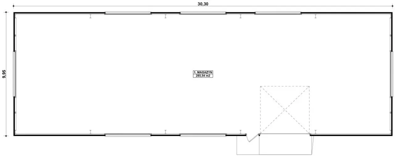 G379 - Budynek magazynowy Rzut 1