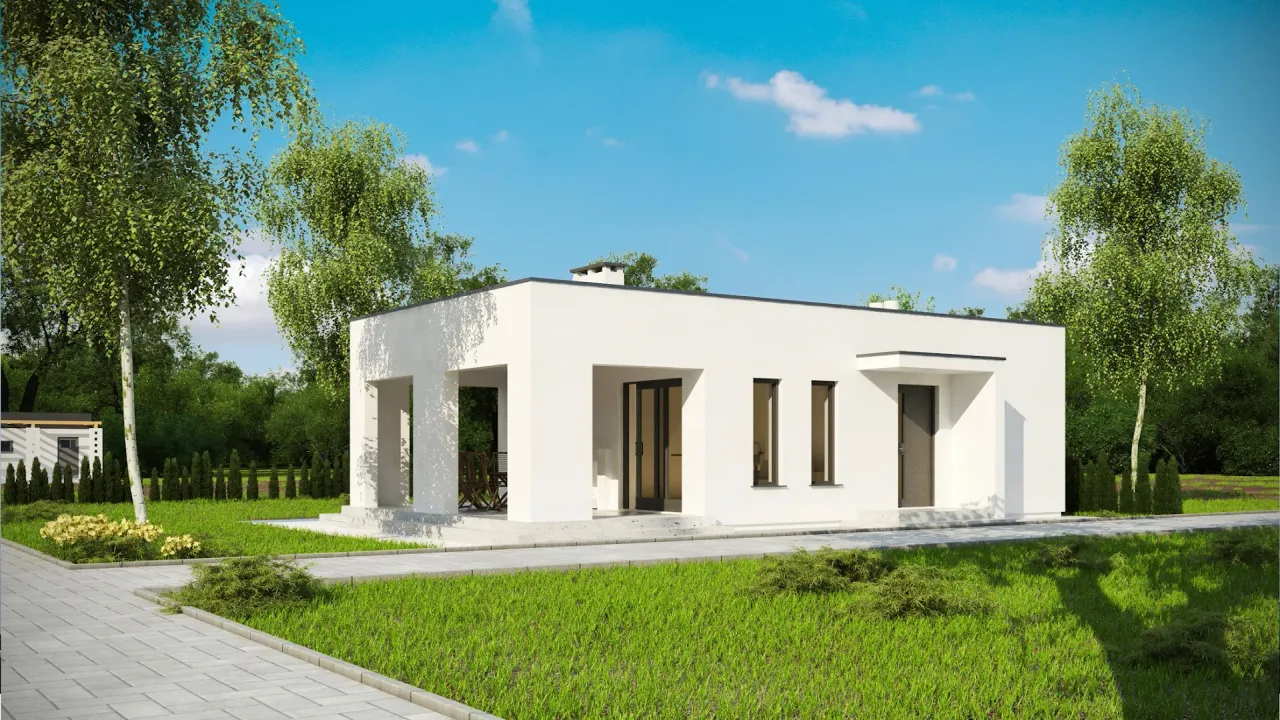 G201 - Budynek rekreacyjny z sauną Wizualizacja 1