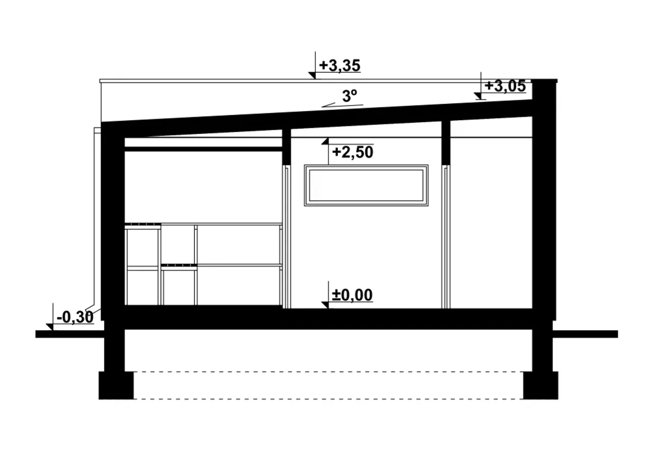 G201 - Budynek rekreacyjny z sauną Rzut 2