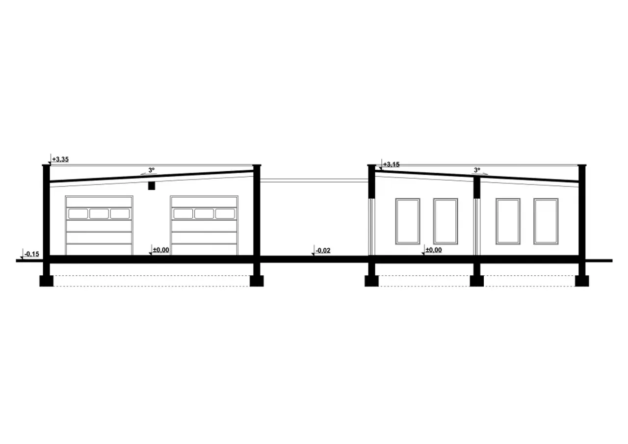 G191 - Budynek rekreacyjny z sauną Rzut 2