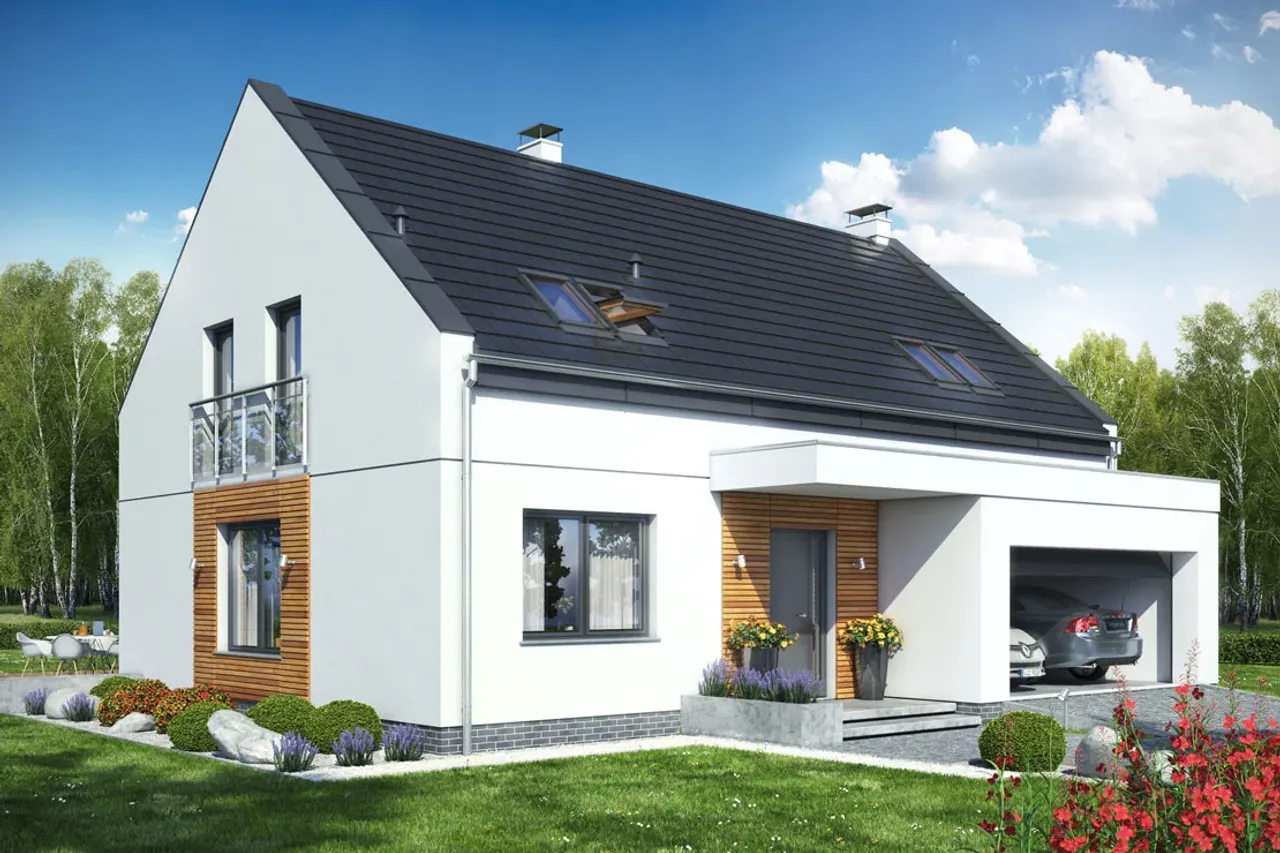 Bocian 2 z garażem 2-st.