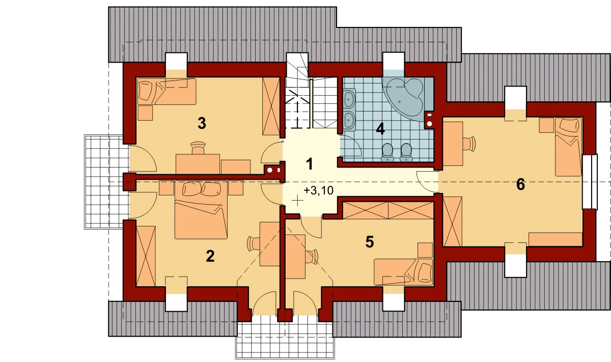 Sowa 6 z garażem 2-st.